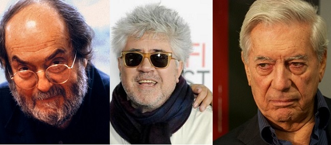 به ترتیب از چپ: کوبریک، آلمادووار-یوسا