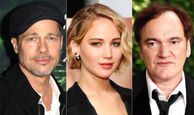 کوئنتین تارانتینو، جنیفر لاورنس و برد پیت